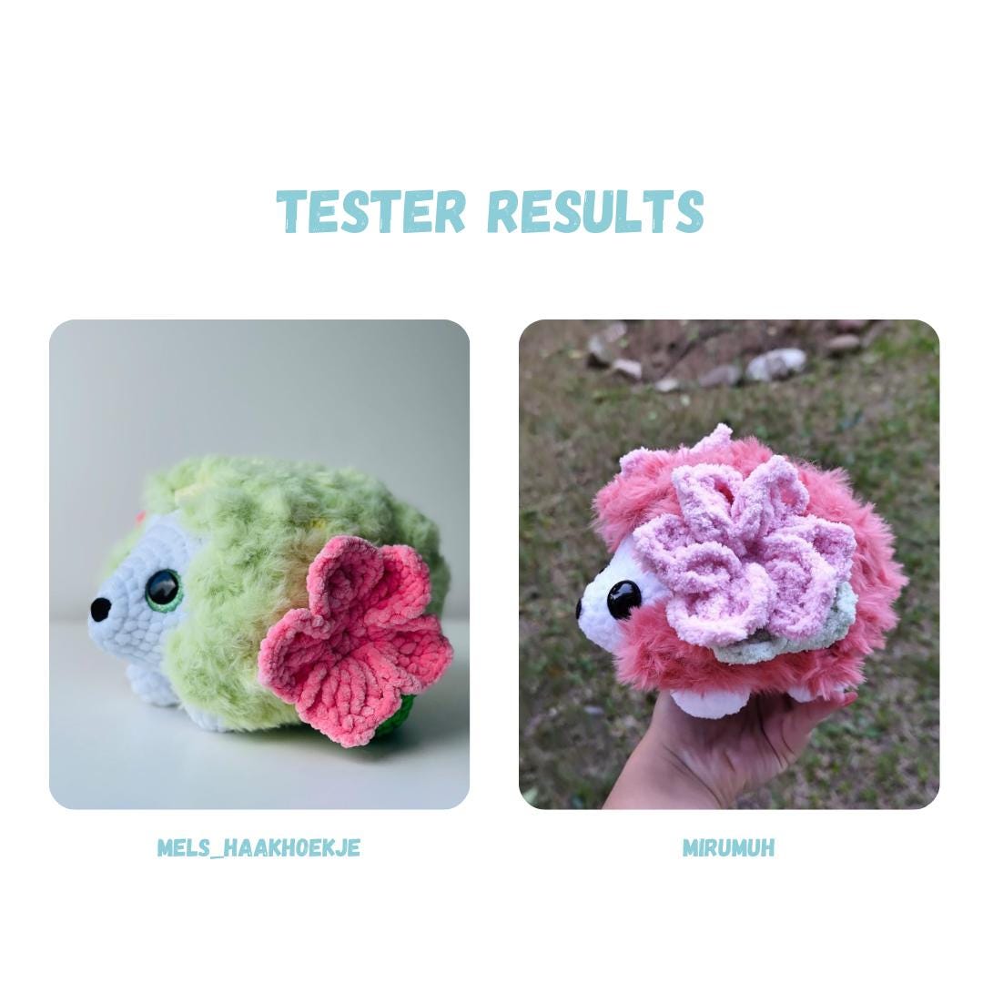 Flower Hedgehog Crochet Pattern