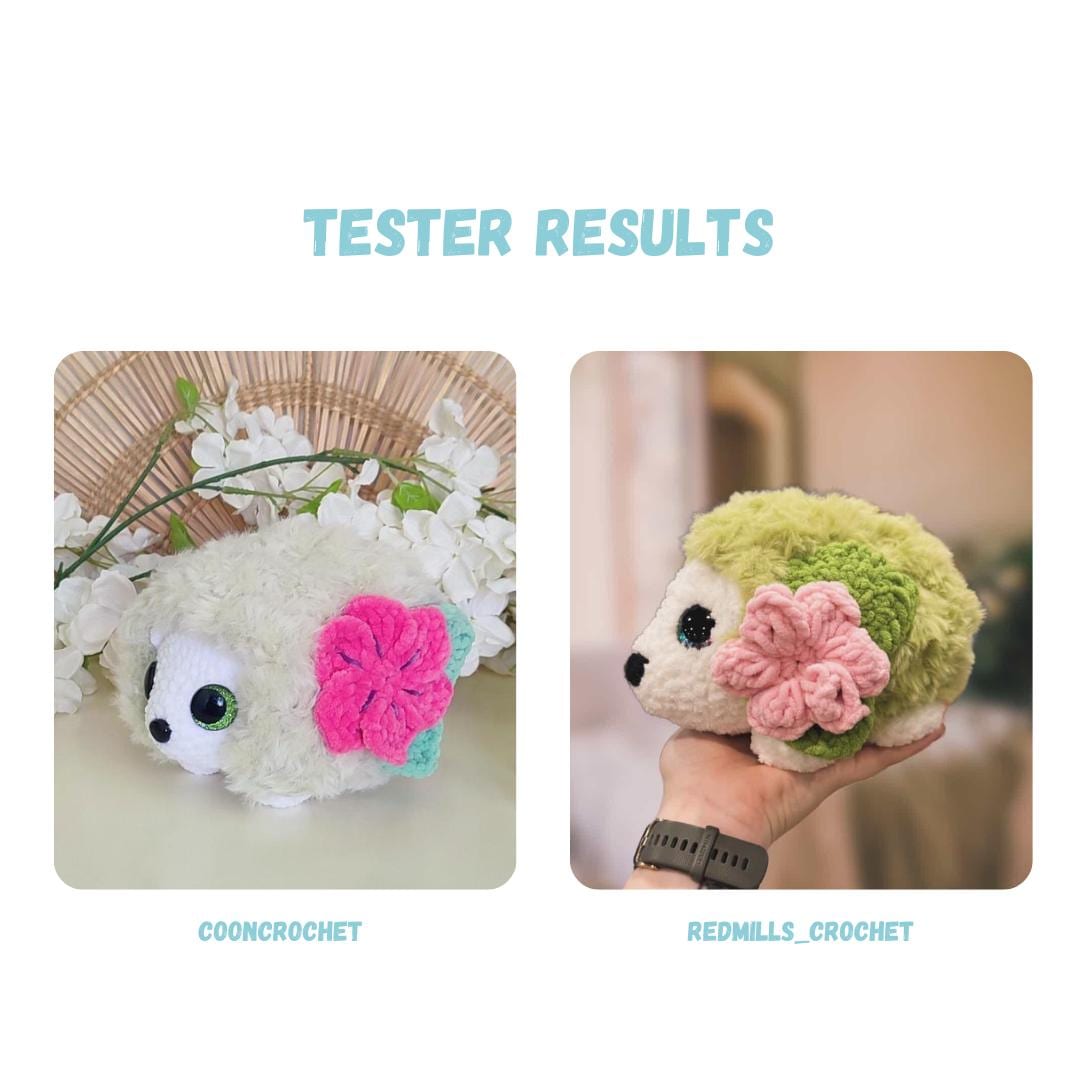 Flower Hedgehog Crochet Pattern