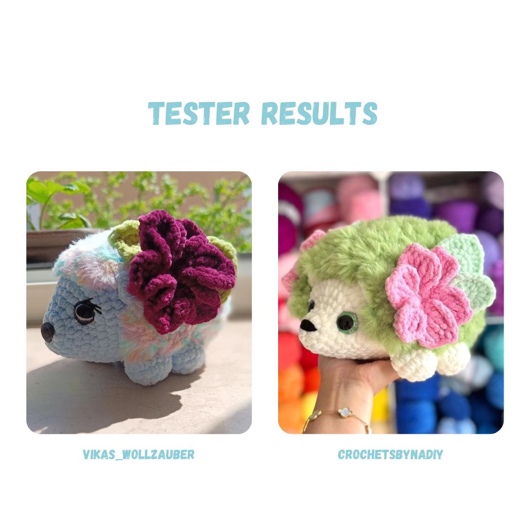 Flower Hedgehog Crochet Pattern