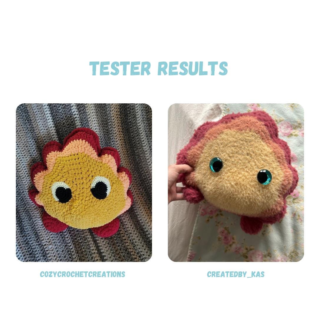 XL Fire Demon Pillow Crochet Pattern