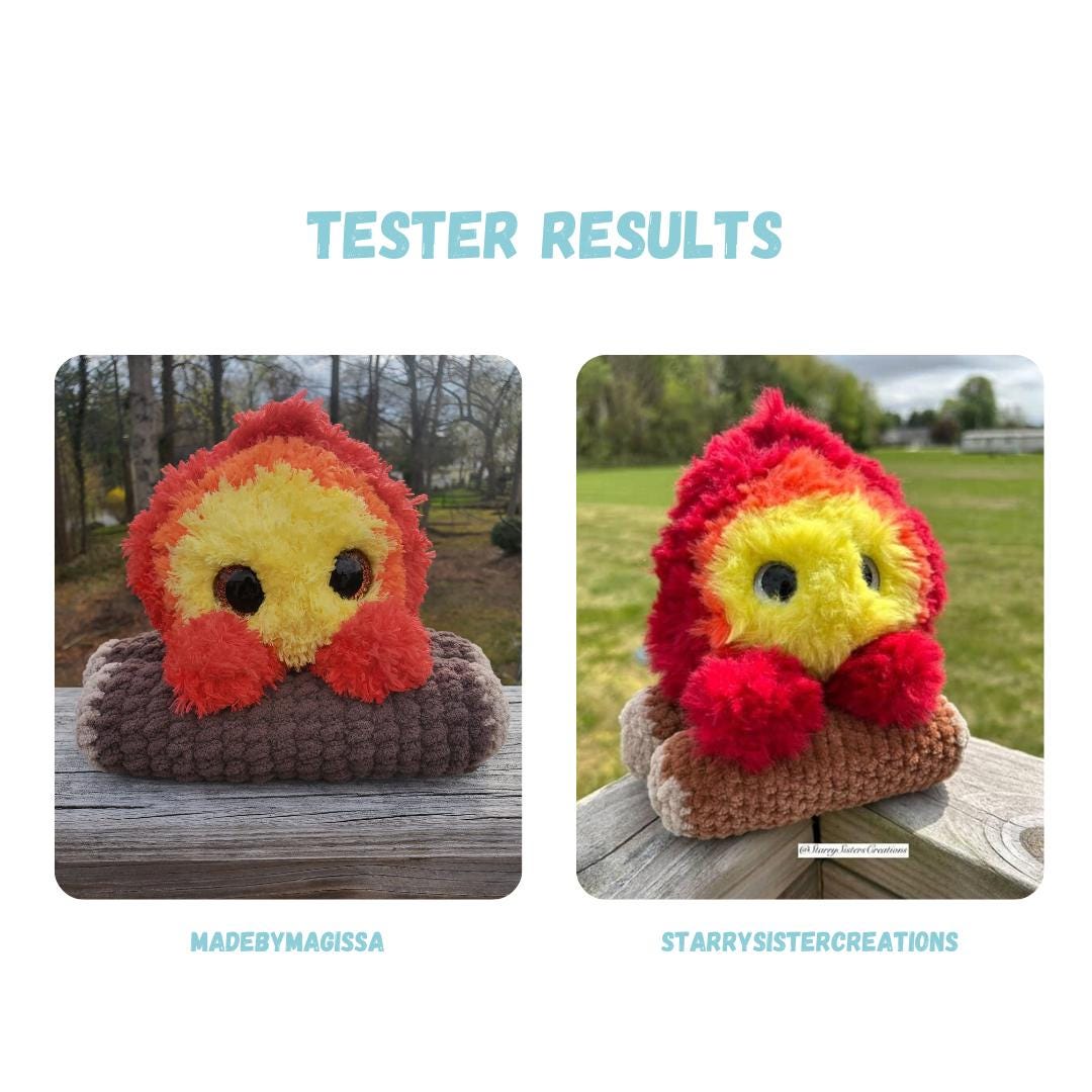 BUNDLE Big & Small Fire Demon Crochet Pattern