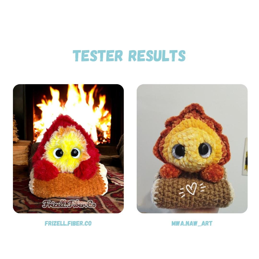 BUNDLE Big & Small Fire Demon Crochet Pattern