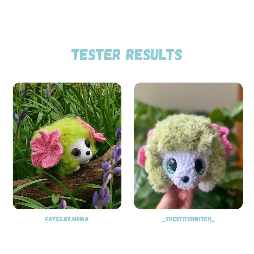 Flower Hedgehog Crochet Pattern