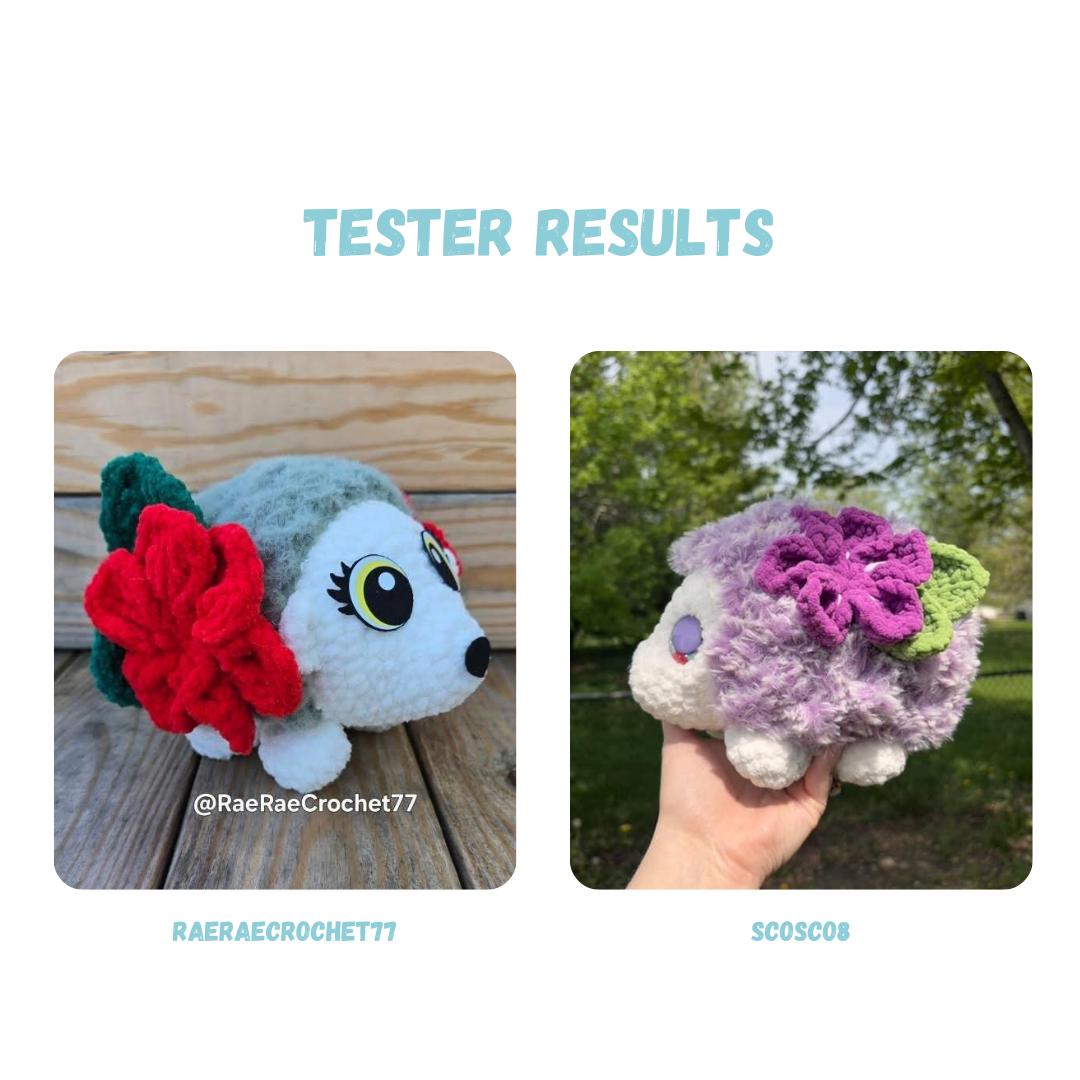 Flower Hedgehog Crochet Pattern