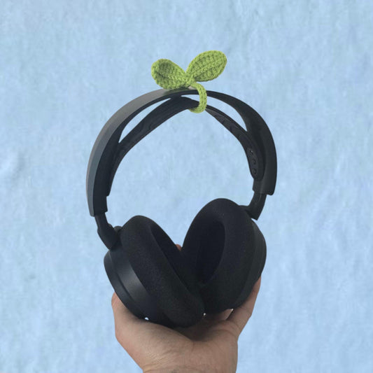 Crochet Sproud Leaf Headset