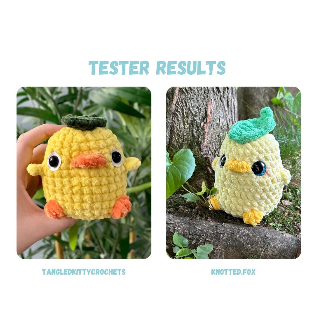Chibi Duck Crochet Pattern LOW SEW