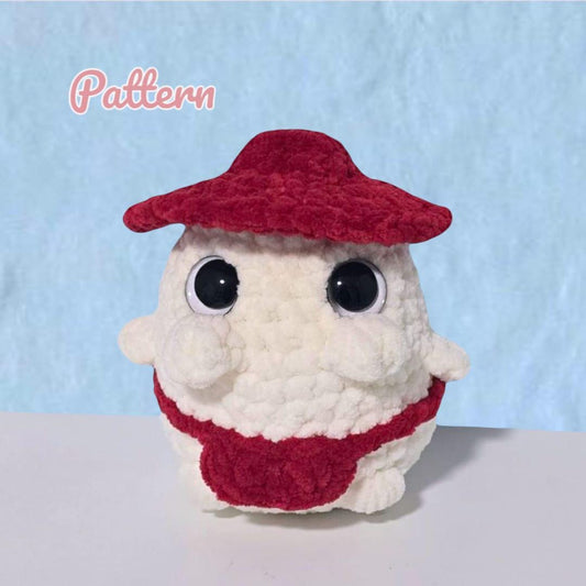 Chibi Radish Crochet Pattern LOW SEW