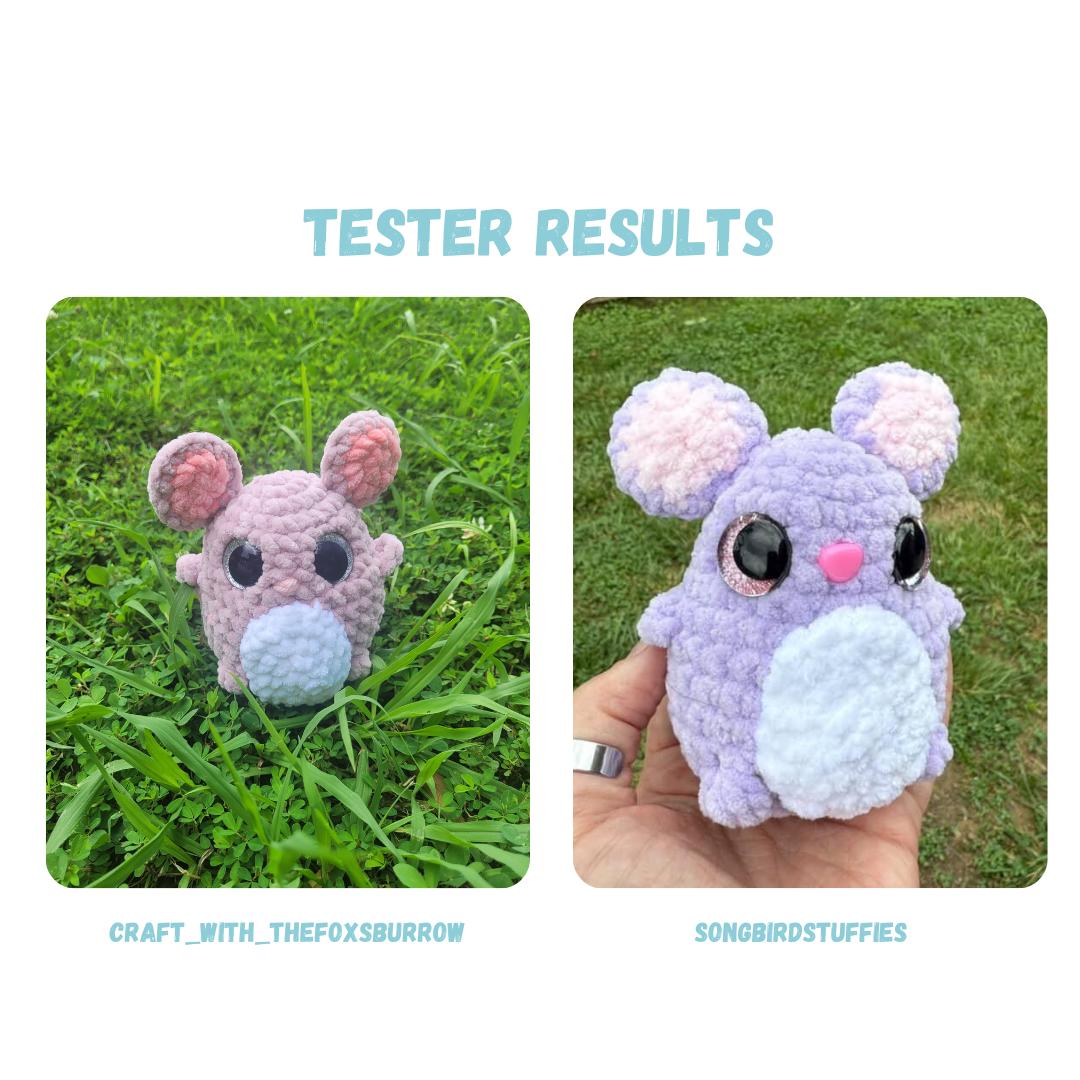 Chibi Mouse Crochet Pattern LOW SEW