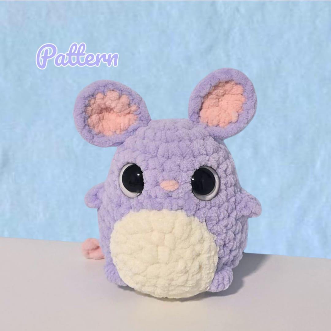 Chibi Mouse Crochet Pattern LOW SEW