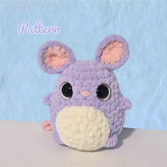 Chibi Mouse Crochet Pattern LOW SEW