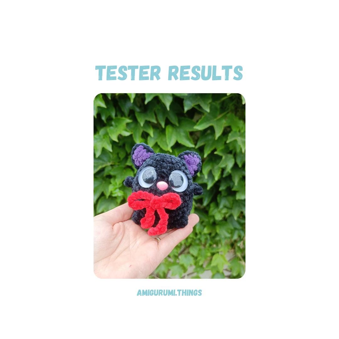 Chibi Cat Crochet Pattern LOW SEW