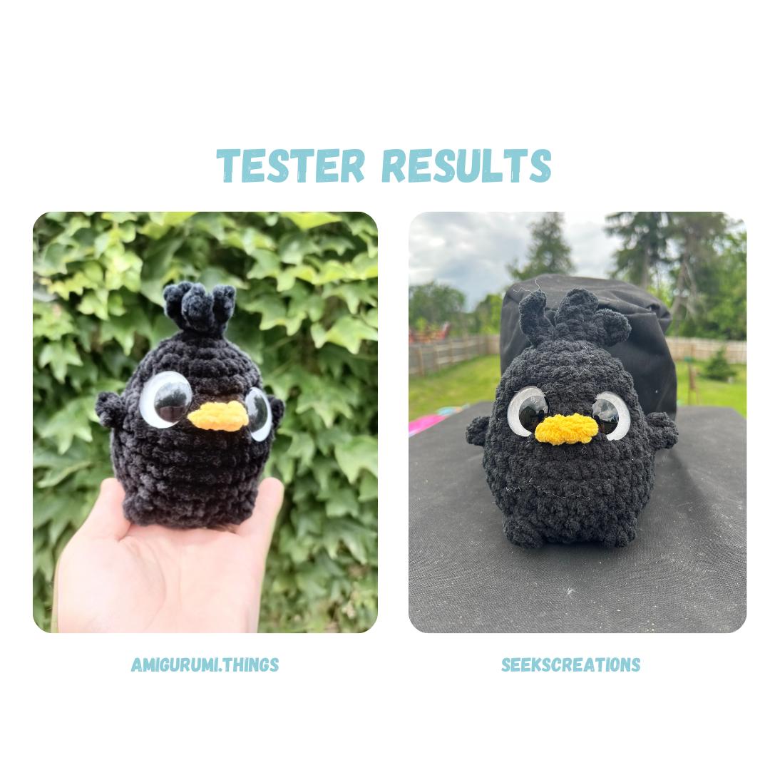 Chibi Bird Crochet Pattern NO SEW