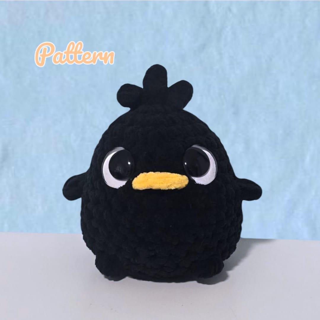 Chibi Bird Crochet Pattern NO SEW