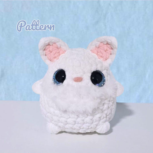 Chibi Cat Lady Crochet Pattern LOW SEW