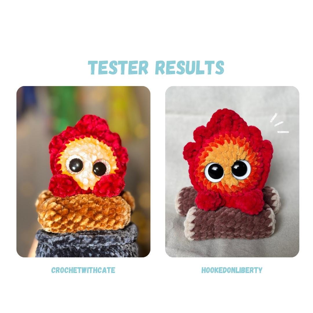 Small Fire Demon Crochet Pattern