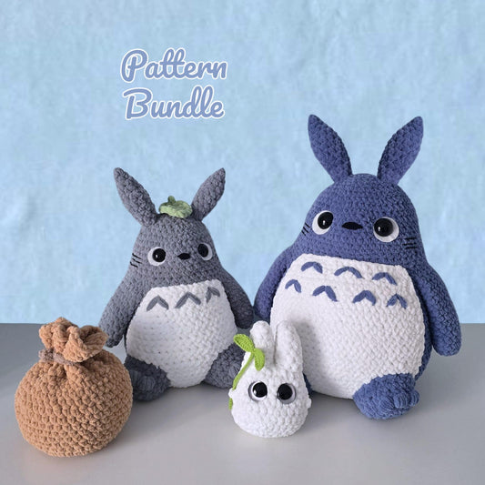 BUNDLE Chibi Small Big Friendly Neighbor Crochet Pattern