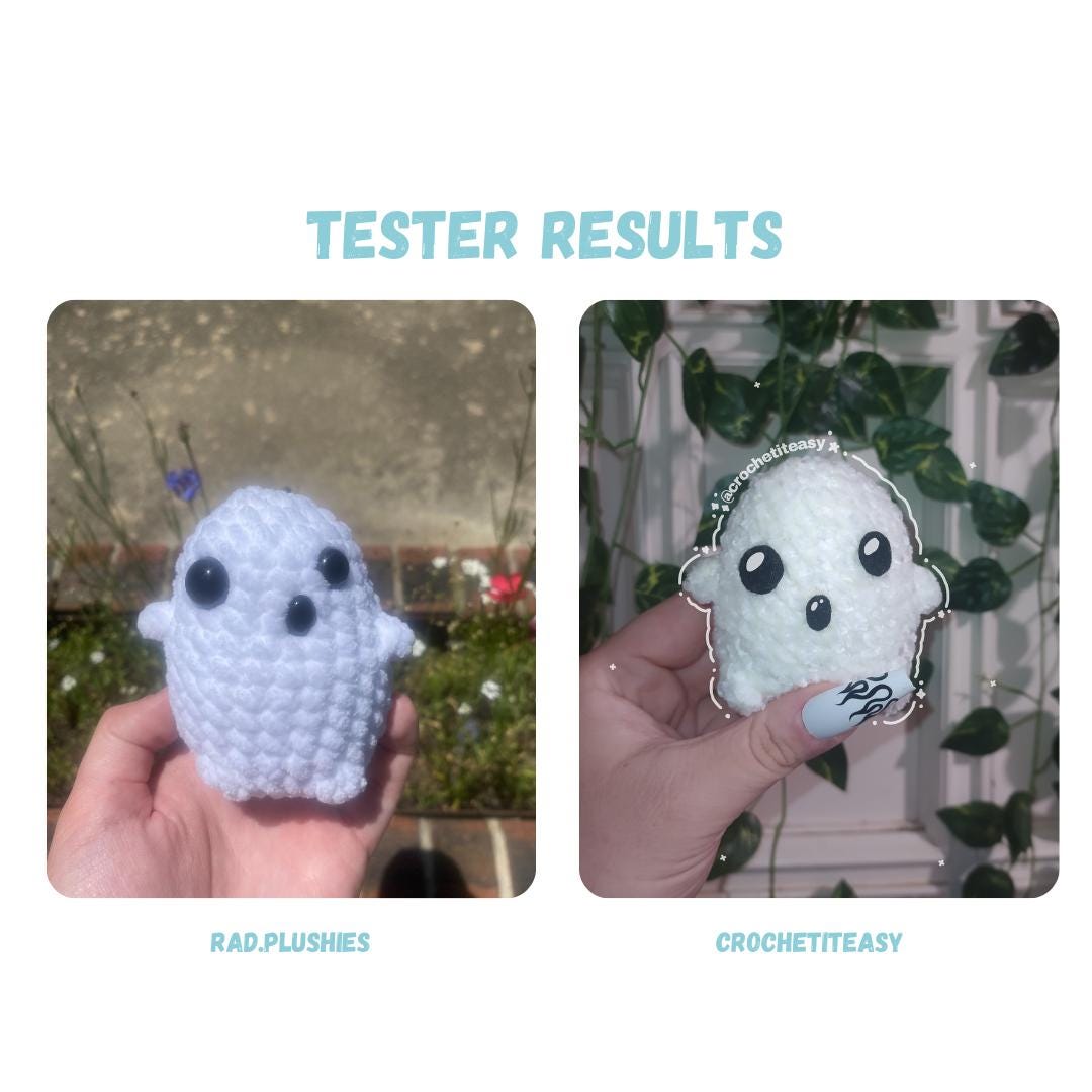 Chibi Forest Ghost Crochet Pattern NO SEW