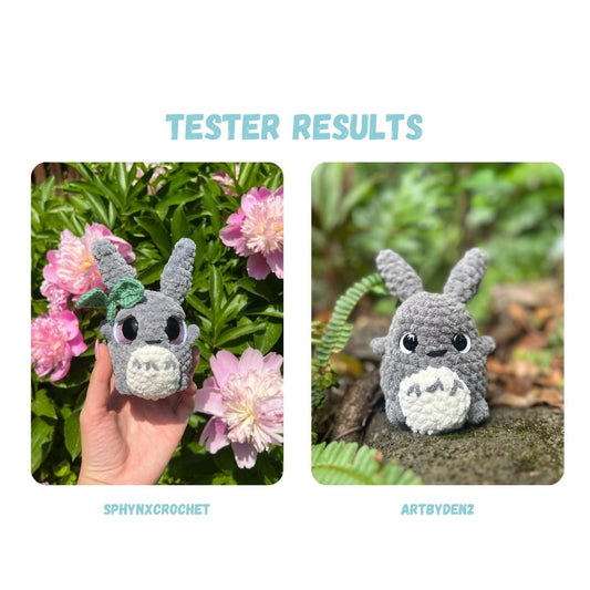 Chibi Big Neighbor Crochet Pattern LOW SEW