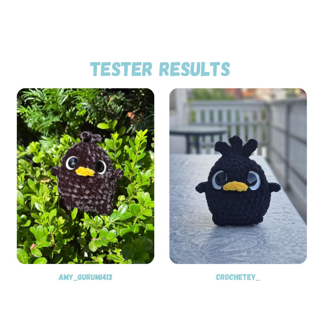 Chibi Bird Crochet Pattern NO SEW