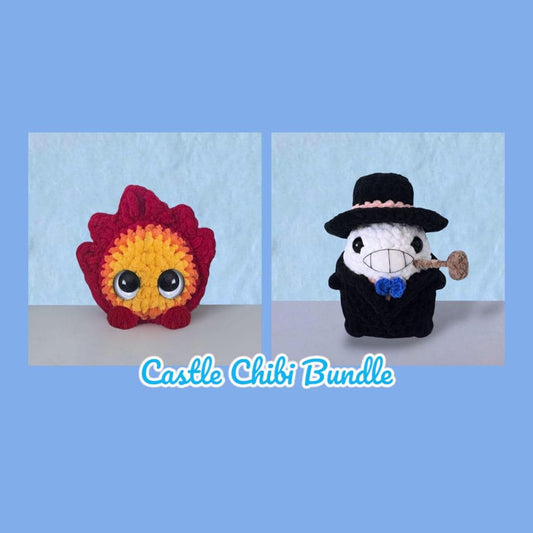 Chibi Castle Bundle Crochet Pattern LOW SEW
