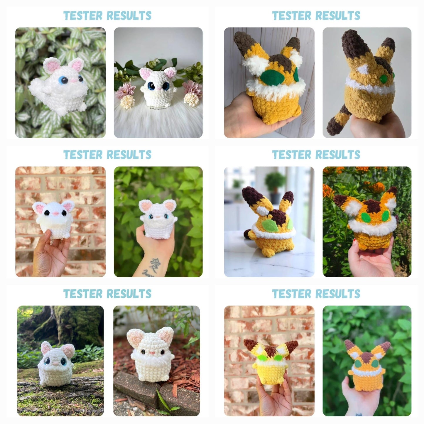 Big Chibi Crochet Pattern Bundle LOW SEW 16 Characters