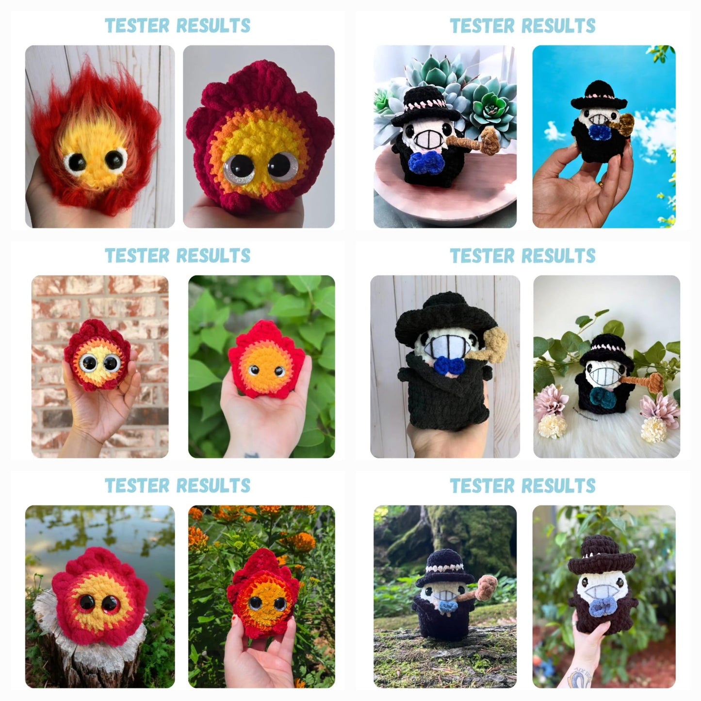 Big Chibi Crochet Pattern Bundle LOW SEW 16 Characters