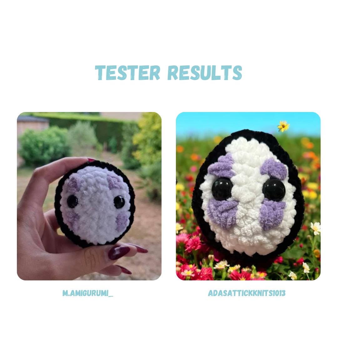 Mini No Face Keychain Crochet Pattern NO SEW