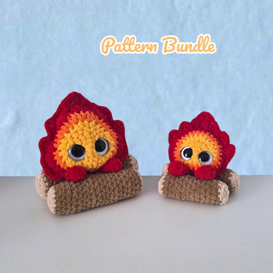 BUNDLE Big & Small Fire Demon Crochet Pattern