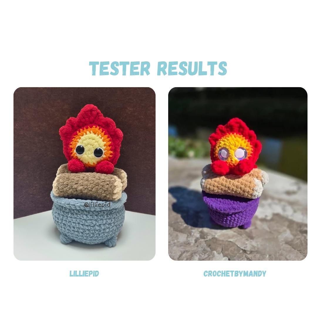 Fire Demon in Pot Crochet Pattern