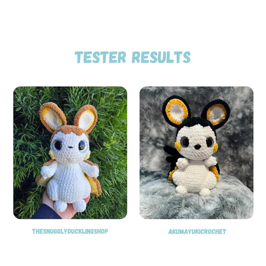 Electric Squirrel Friend Crochet Pattern