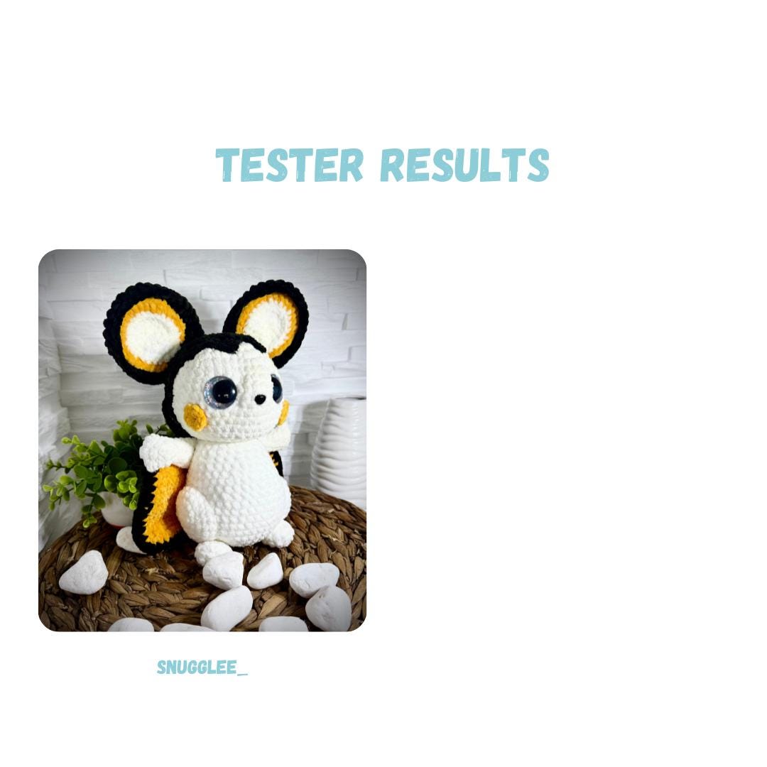 Electric Squirrel Friend Crochet Pattern