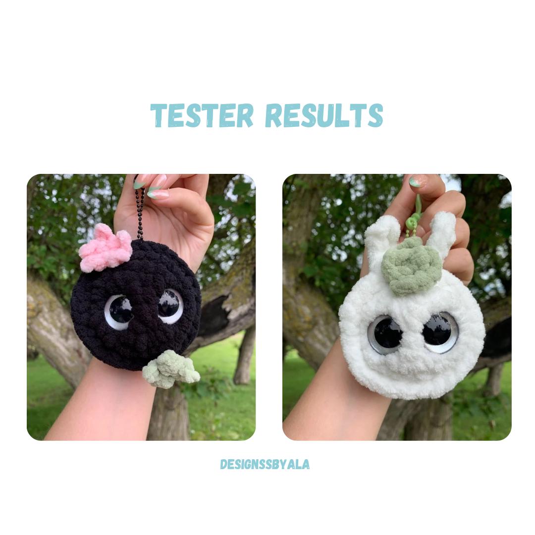 Mini Friendly Neighbor Keychains Crochet Pattern LOW SEW Bundle