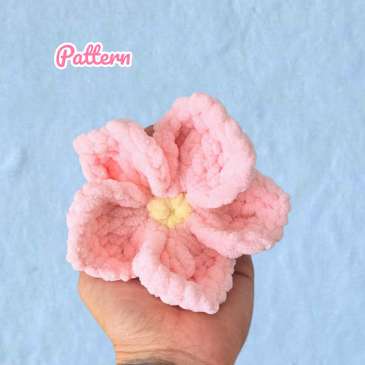 Japan Flower Keychain Crochet Pattern NO SEW