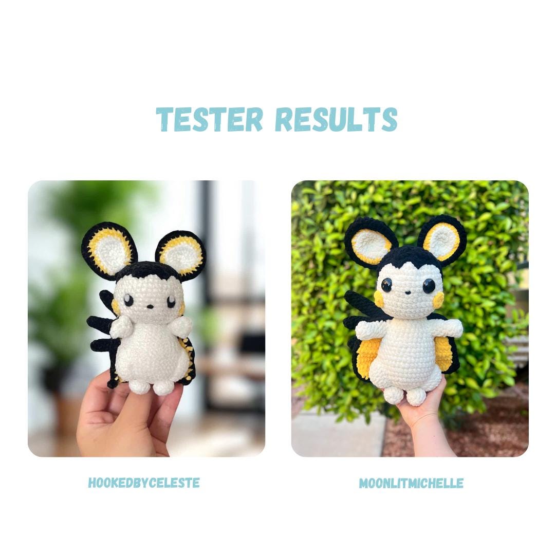 Electric Squirrel Friend Crochet Pattern