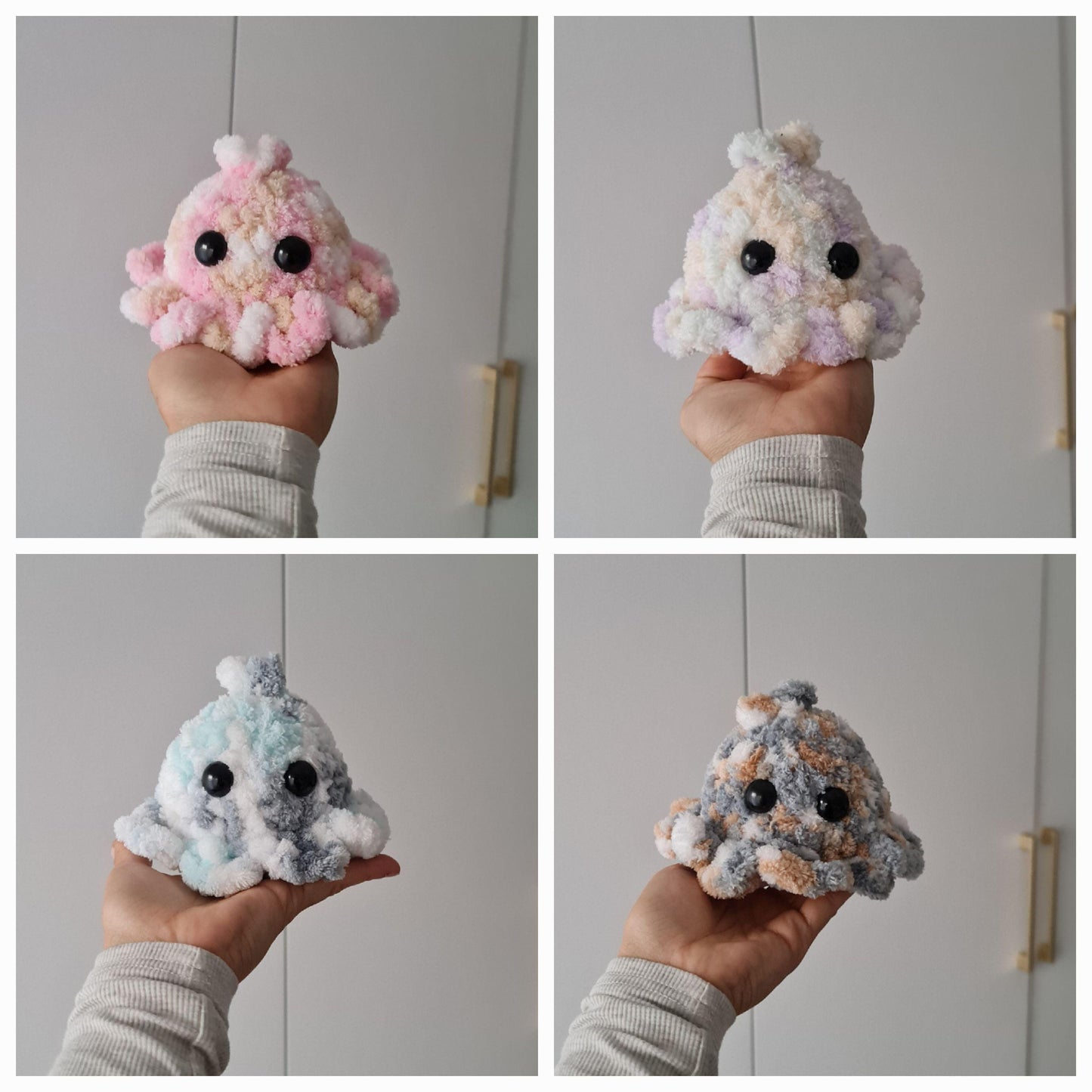 Fluffy Baby Octopus Plushie
