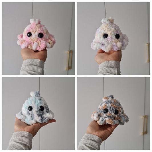Fluffy Baby Octopus Plushie