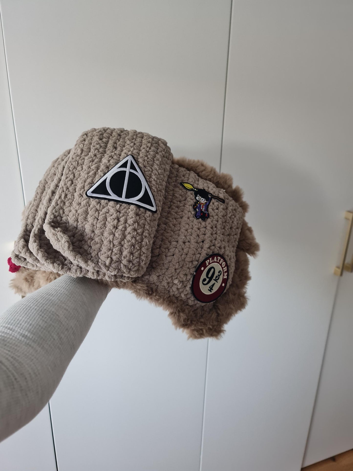 Plushie Monster Book Wizard with Belt and Pictures