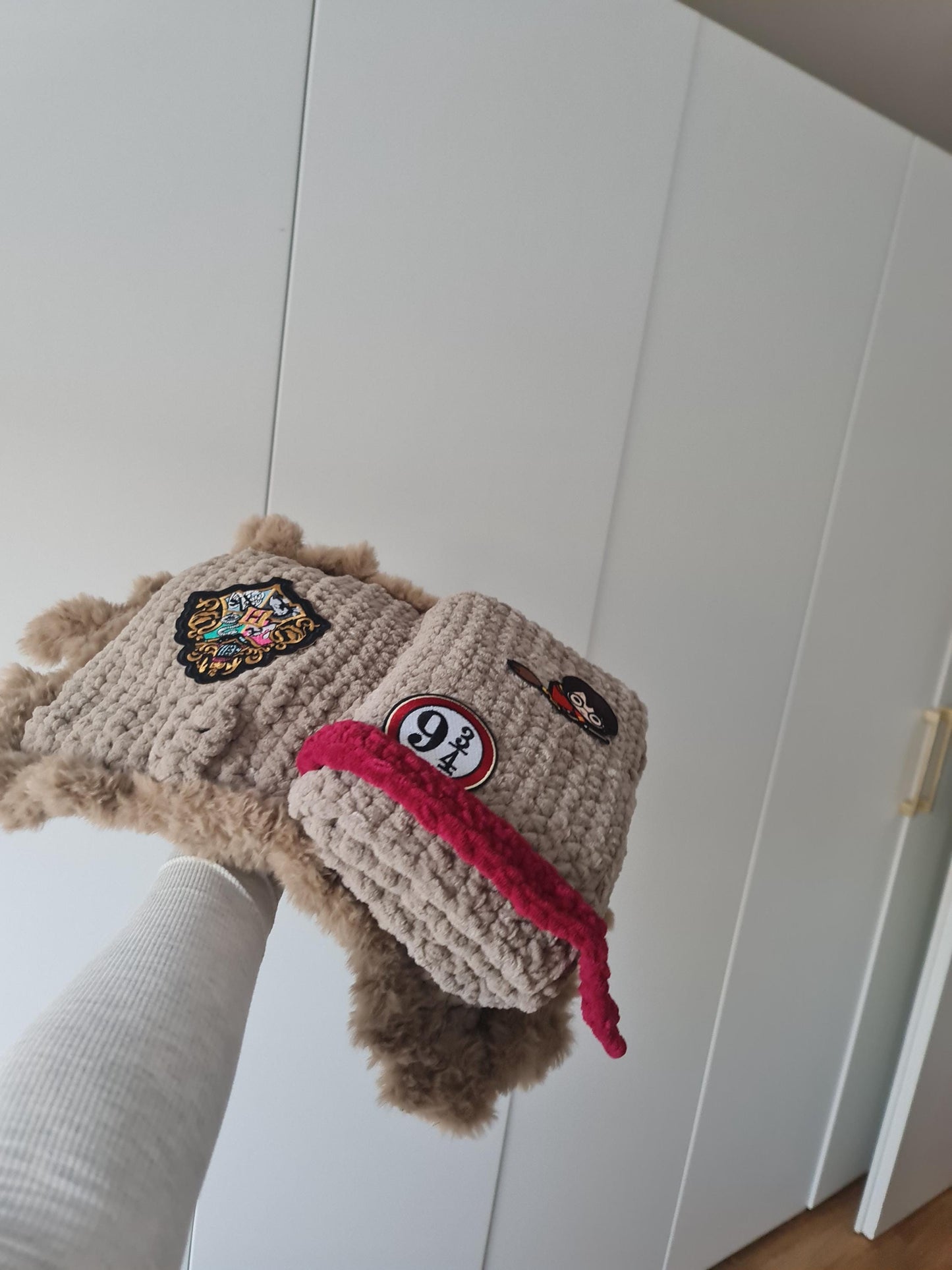 Plushie Monster Book Wizard with Belt and Pictures