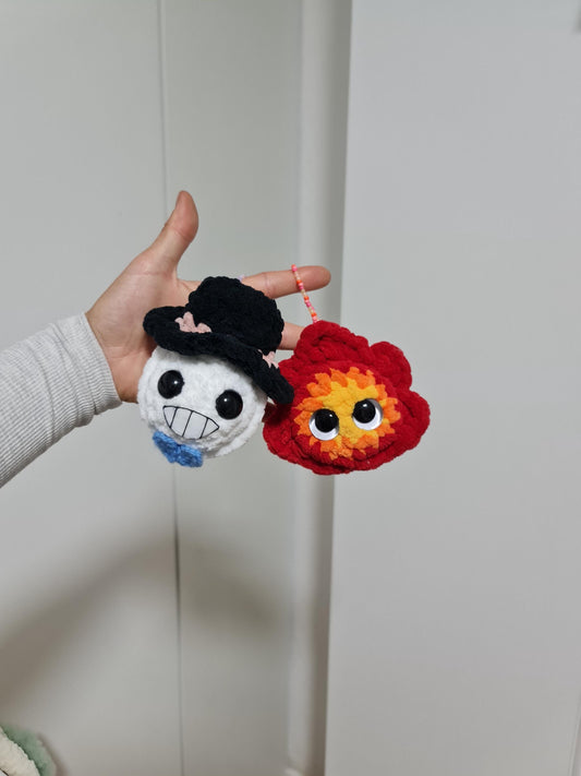Calcifer Turniphead Keychains Bag Charm