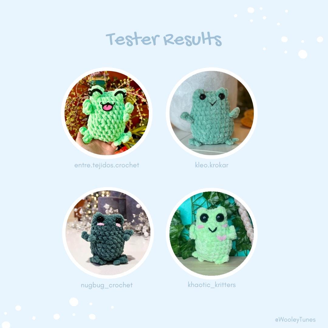 Baby Chubby Frog Crochet Pattern NO SEW