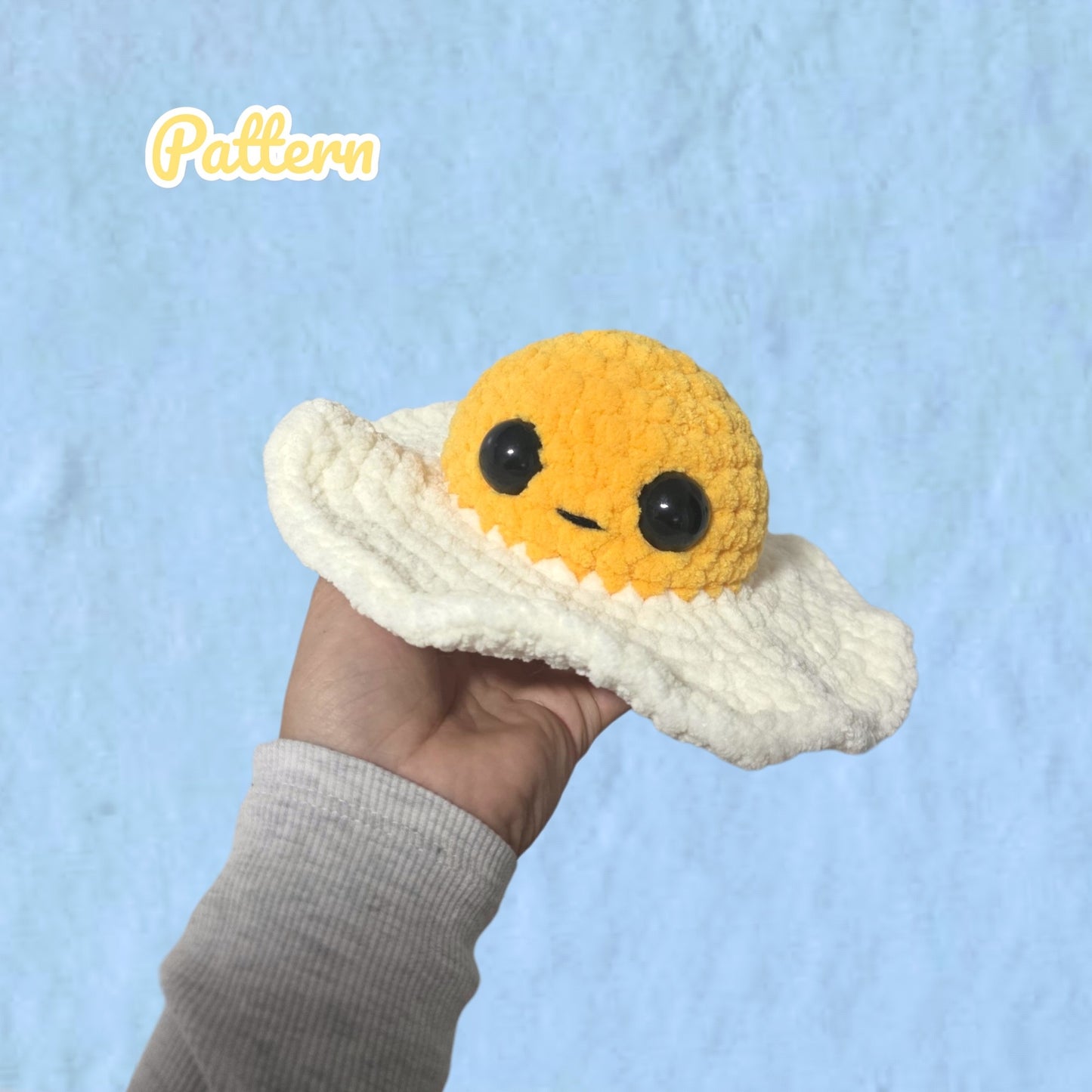 Fried Egg Crochet Pattern No Sew