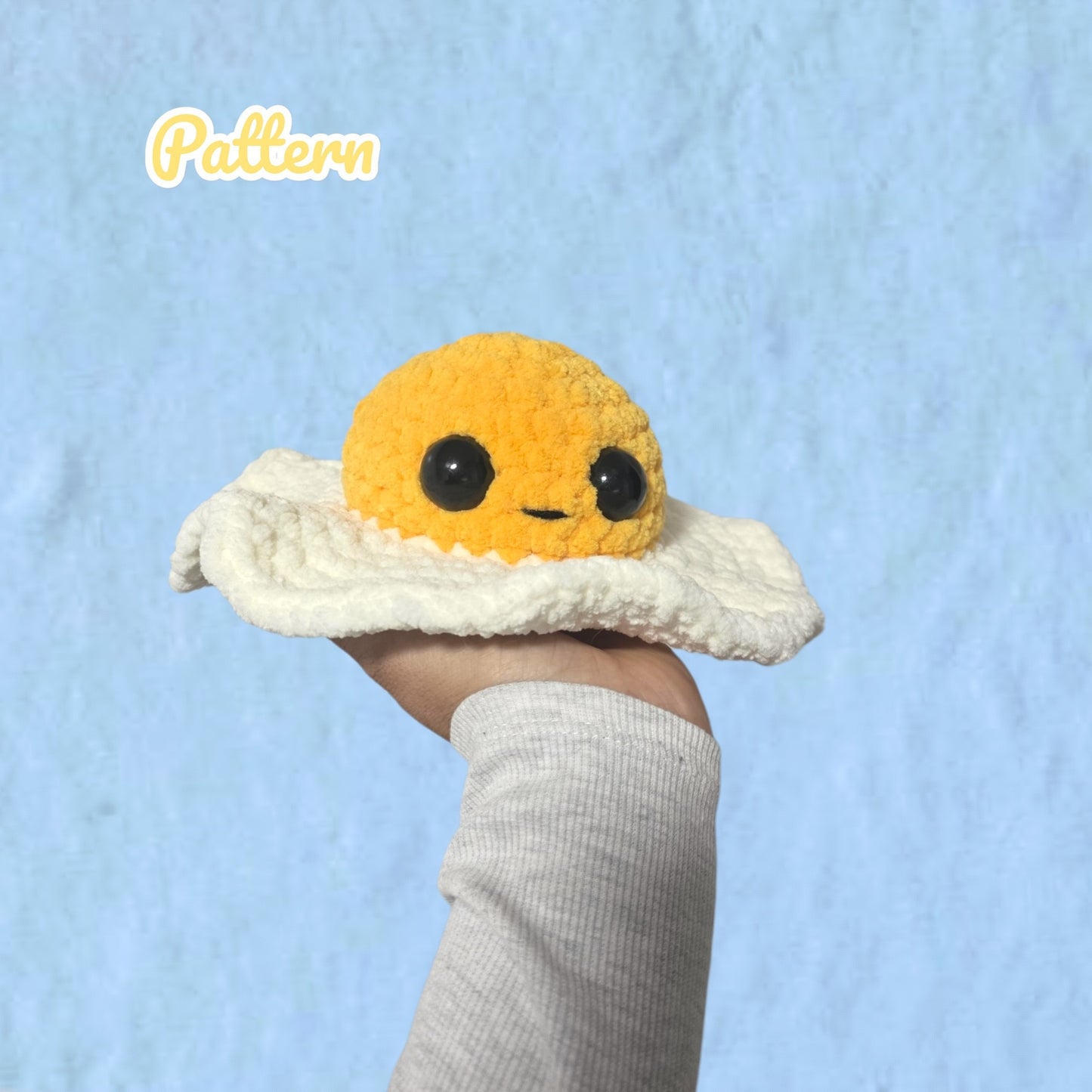 Fried Egg Crochet Pattern No Sew