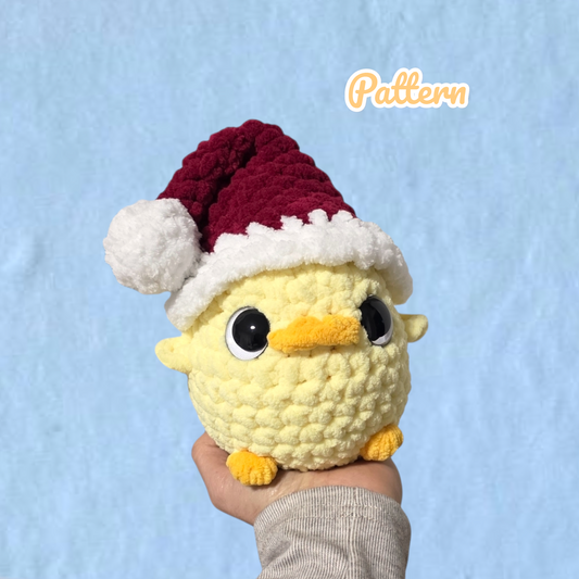 Baby Christmas Duck Crochet Pattern NO SEW