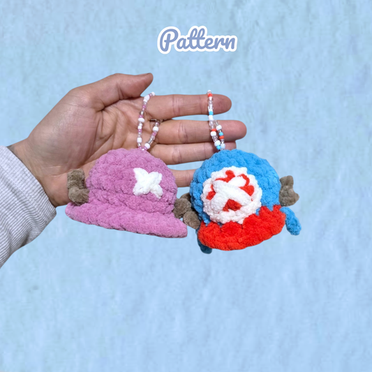 Pirate Reindeer Keychains Crochet Pattern LOW SEW Bundle