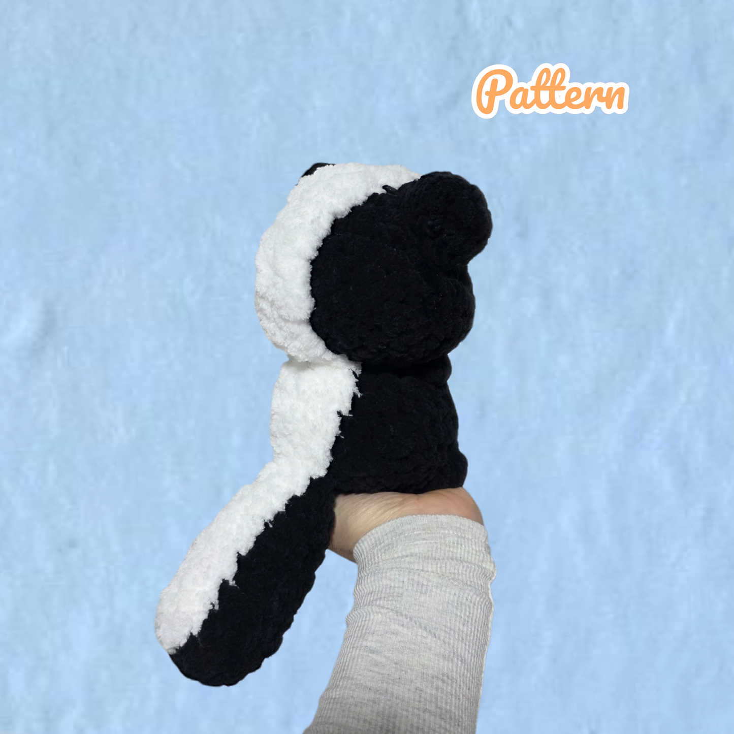 Skunk Crochet Pattern Low Sew