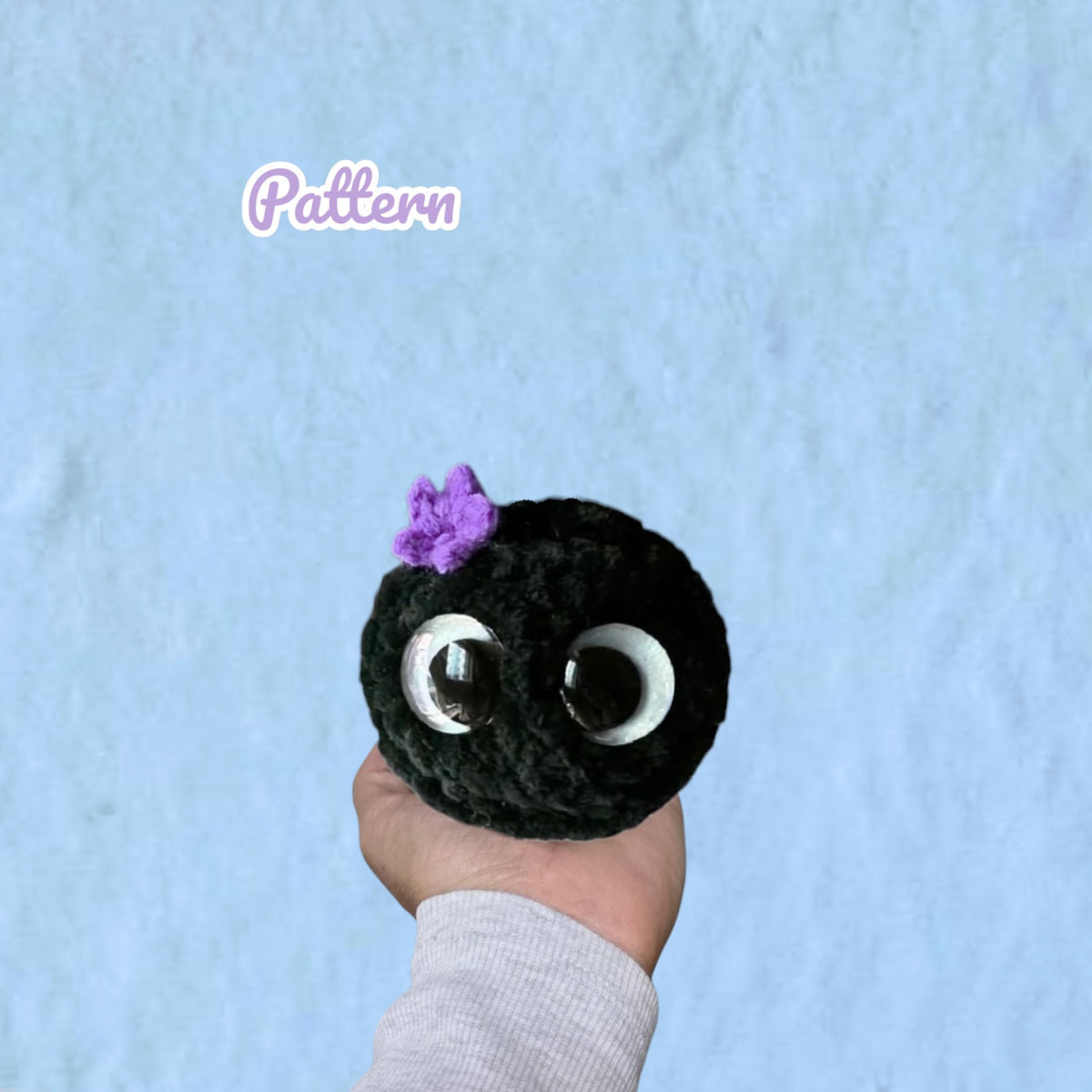 Sweet Coal Keychain Crochet Pattern NO SEW
