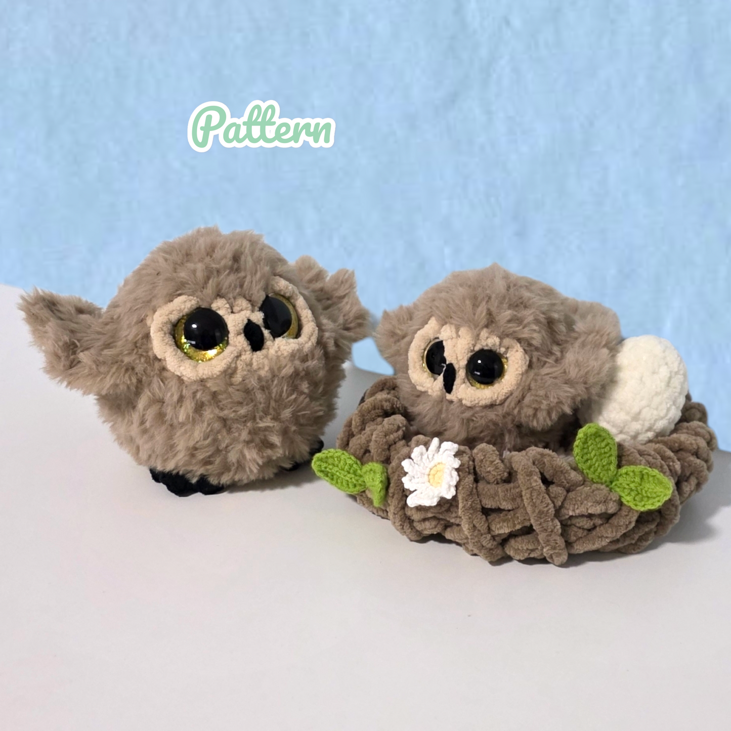 Owl Family Crochet Pattern NO SEW