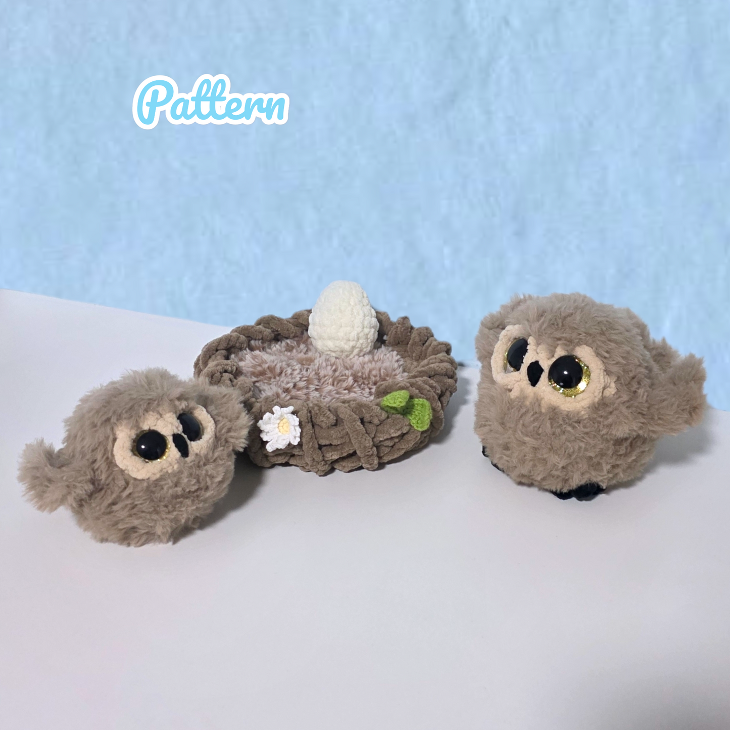 Owl Family Crochet Pattern NO SEW
