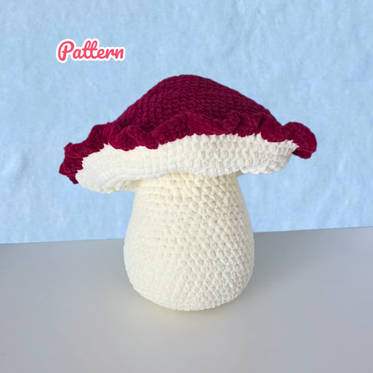 Chunky Mushroom Crochet Pattern NO SEW