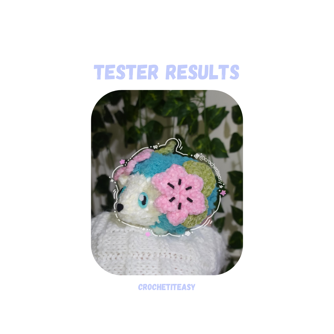 Flower Hedgehog Crochet Pattern No Sew